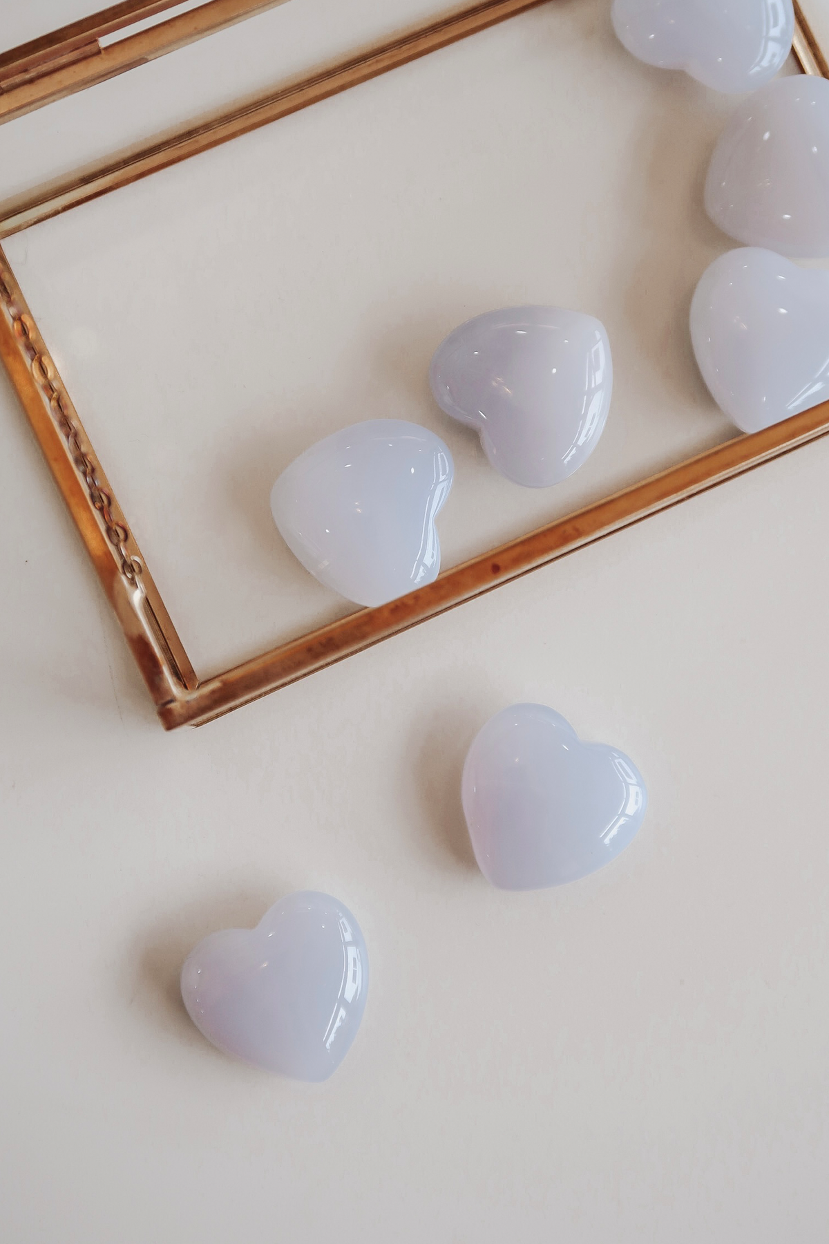 Crystal Heart - Blue Chalcedony