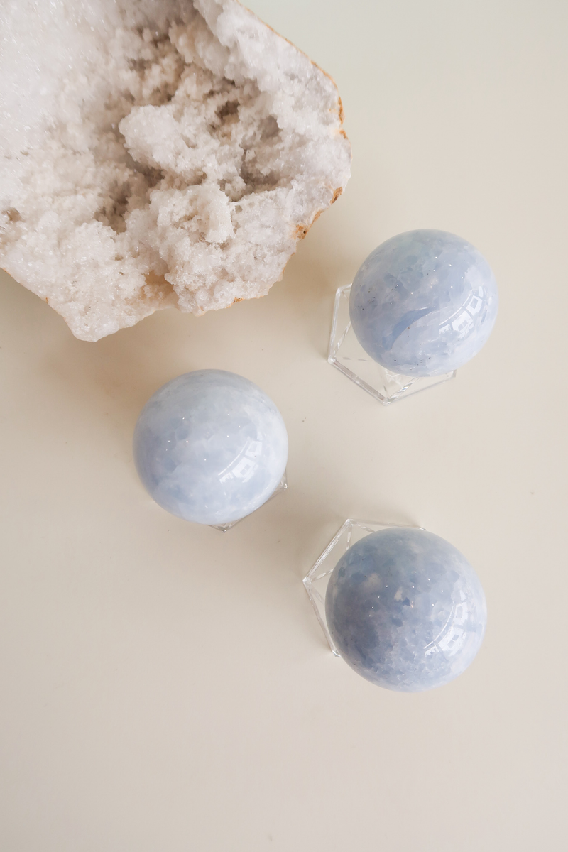 Crystal Sphere - Blue Calcite